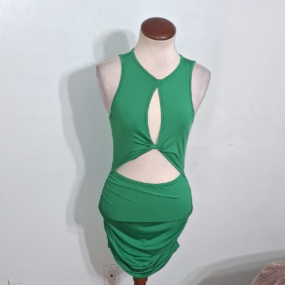SHEIN/ Gorgeous Kelly Green Mini Dress- W Sz 4